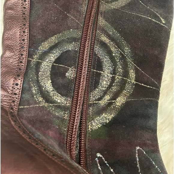 🍂 MARINO FABIANI Italian Leather & Suede Over Knee Boot 🍂 - Picture 10 of 15